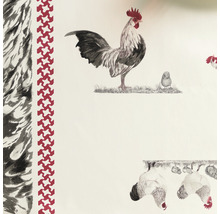 Vzor tapety s kohoutem, kuřaty a slepicemi