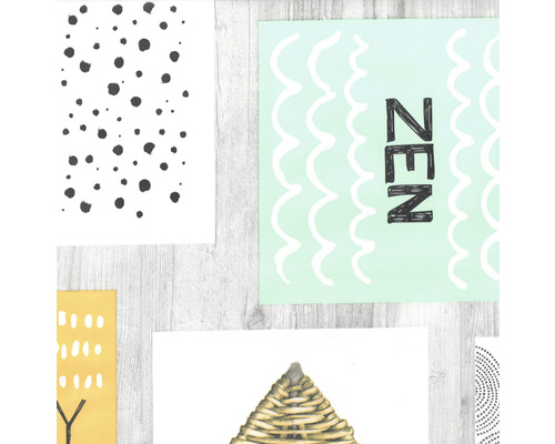 Různé umělecké tisky s motivy a nápisy