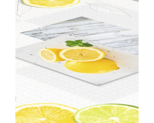 Dekorativní stolní krytina s motivy citronu pro vnitřní použití