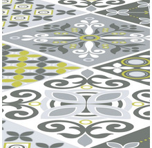 Dekorativní design podlahové krytiny s trojúhelníkovými a kosočtvercovými vzory