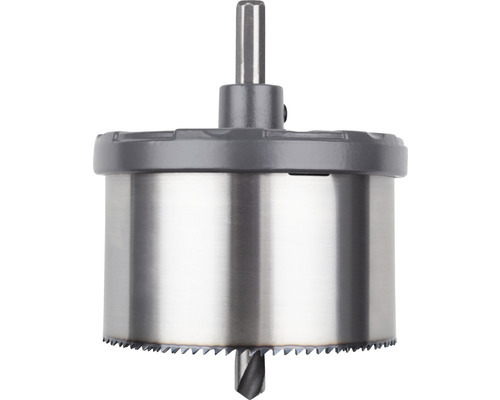 Děrovací pila z kovu s vodicím vrtákem