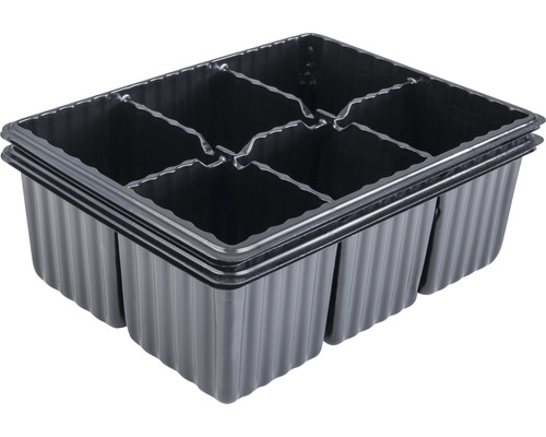 Plastová sadbovací miska se šesti přihrádkami