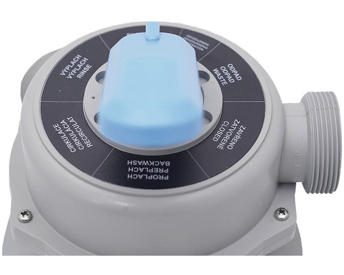 Vícecestný ventil pro bazénové filtrační zařízení s různými možnostmi nastavení