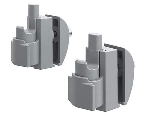 Dvě šedé sprchové kování