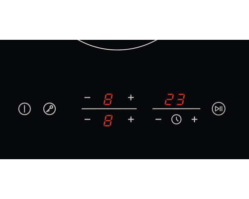 Ovládací panel varné desky s digitálním displejem