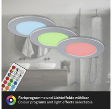 LED vestavné bodové svítidlo se změnou barvy a dálkovým ovládáním v koupelně