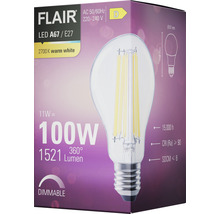 Žárovka FLAIR LED A67 E27, 100 W, stmívatelná na obalu