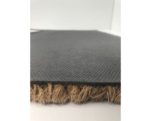 Detail kokosové rohožky s gumovou zadní stranou