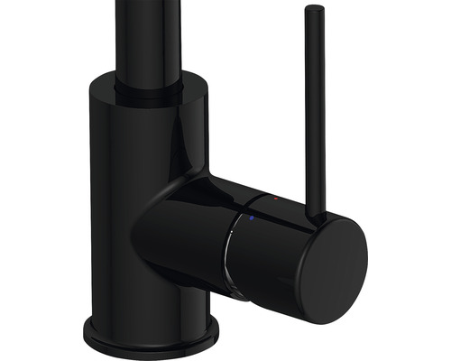 Černá kuchyňská baterie s pákou