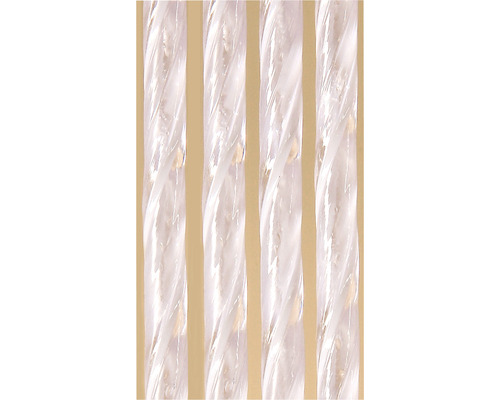 Čtyři průhledné plastové tyče se zkrouceným designem