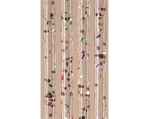 Čtyři průhledná brčka naplněná konfetami