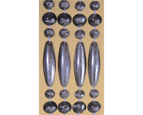 Dekorativní bordura s perlami a přívěsky ve tvaru kapky