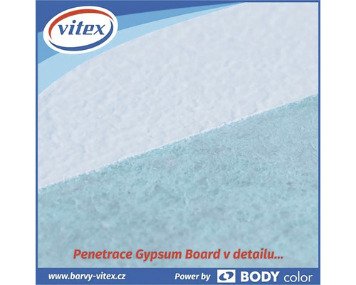 Logo Vitex na sádrokartonové desce