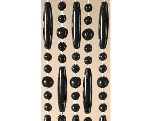 Dekorativní šály s černými korálky a válcovými tvary