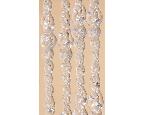 Dekorativní dveřní střapce ze čirého plastu