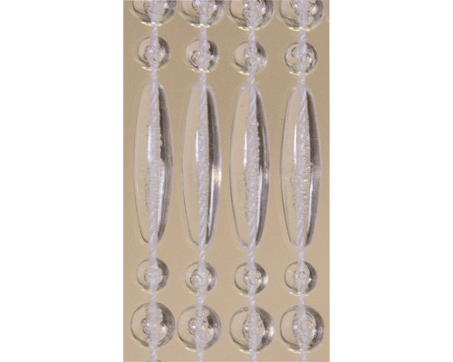 Dekorativní lanková roleta s čirými skleněnými korálky