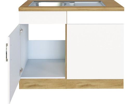 Skříňka pod umyvadlo s otevřenými dvířky