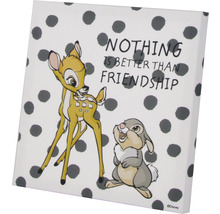 Nástěnný obraz Bambi a Thumper s nápisem ''Nic není lepšího než přátelství''