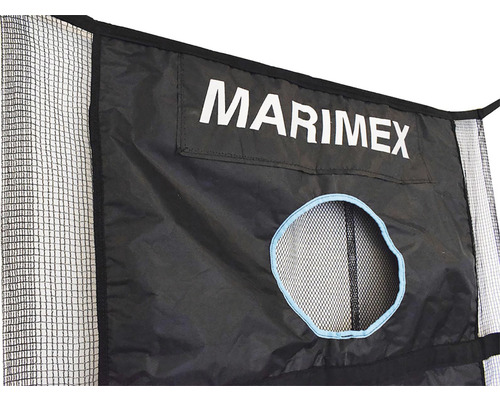 Detailní pohled na bazén Marimex se síťovou strukturou a průhledovým okénkem