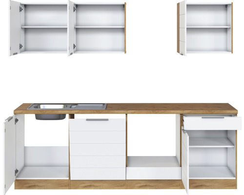 Kuchyňská linka s dřezem a úložným prostorem