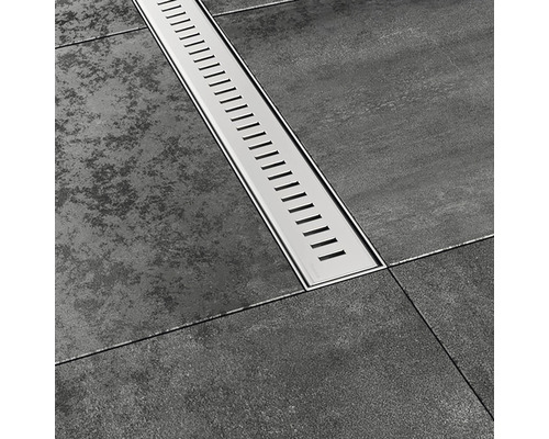 Nerezový sprchový žlab v podlaze