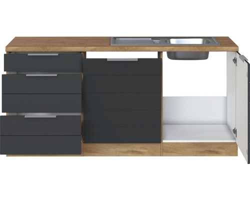 Spodní skříňka s dřezem, zásuvkami a dvířky do kuchyně