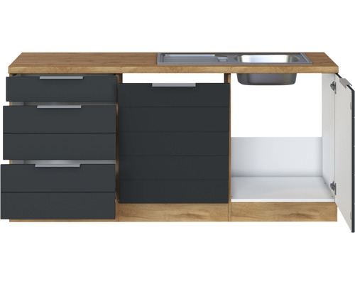 Kuchyňská linka s dřezem, zásuvkami a skříňkou