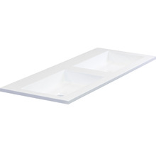 Dvojité umyvadlo ze sanitárního akrylátu do koupelny