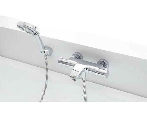 Nástěnná sprchová baterie s hlavicí a hadicí