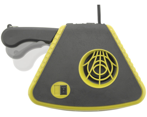 Elektrická stříkací pistole s nastavitelnou rukojetí a ventilátorem