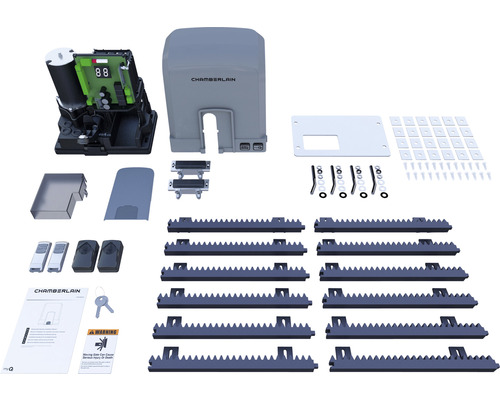 Kompletní sada pohonu posuvných vrat Chamberlain s příslušenstvím