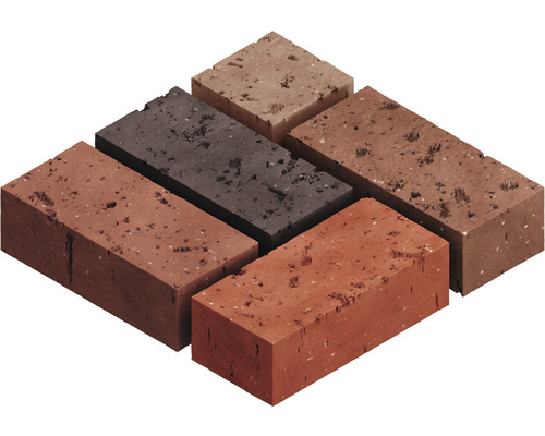 Vícebarevné cihlové dlaždice