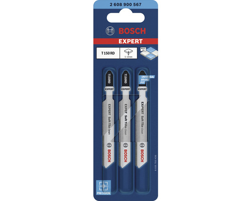 Sada pilových listů Bosch Expert pro měkké dlaždice, T150 RD, 3 kusy