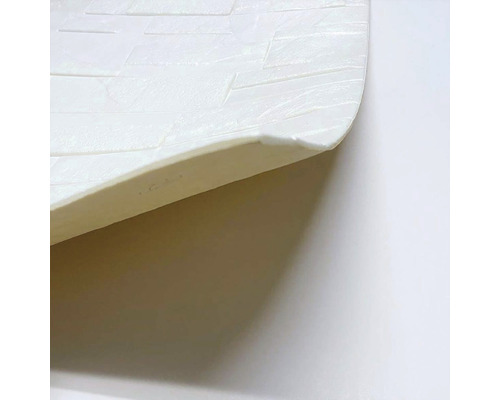 Bílé 3D obkladové panely se vzhledem kamene