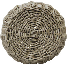 Koš polyratan Lafiora Ø 44 x 33 cm hnědý
