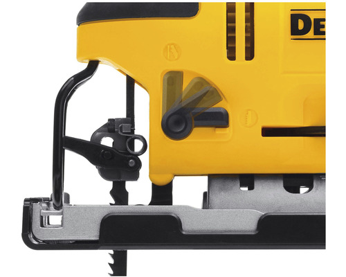 Detailní pohled na přímočarou pilu s nastavením orbitálního pohybu