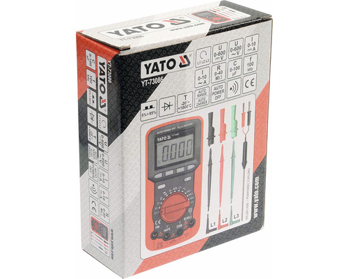 Balení digitálního multimetru Yato