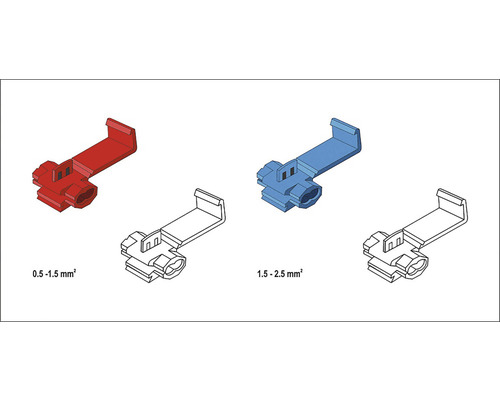 Krimpovací spojky pro elektrické spoje v různých velikostech