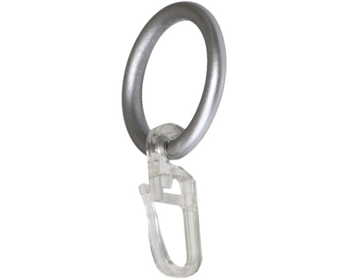 Kroužky pro záclonovou tyč, Ø 16 mm, stříbrné