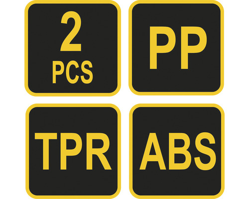 Informace o materiálu: 2 kusy, PP, TPR, ABS