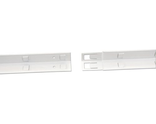 Regálová lišta s otvory a výřezy