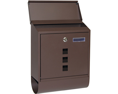 Kovová poštovní schránka se zámkem a průhledným okénkem