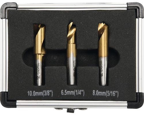 Sada vrtáků do dřeva Yato se třemi vrtáky v kovovém kufříku