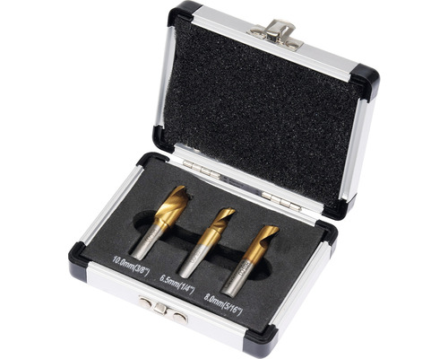 Sada vrtáků s vytahováky šroubů v hliníkovém kufříku