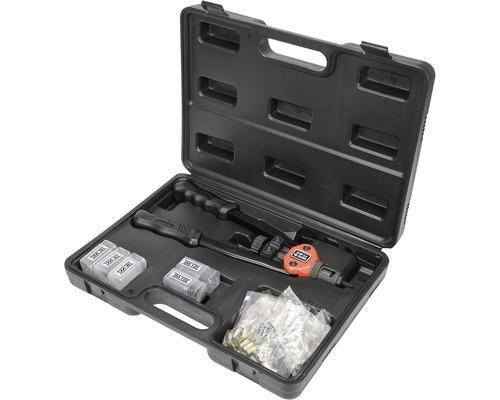 Nýtovací kleště s nýty v kufříku