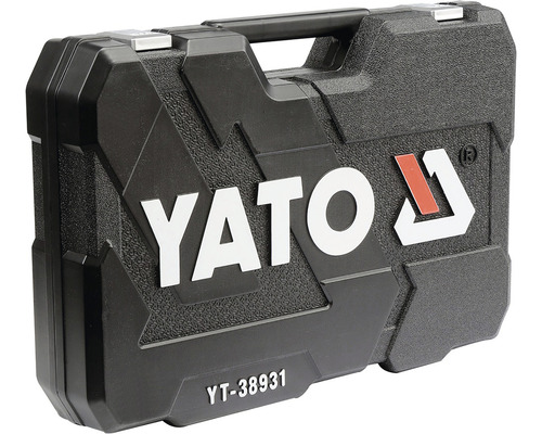 Černý kufrík na nářadí Yato s rukojetí