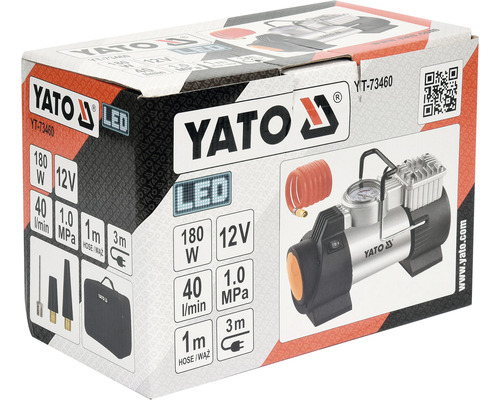 Vzduchový kompresor Yato v krabici od produktu