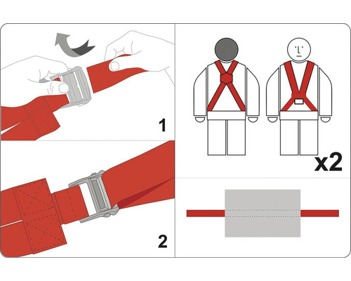 Návod k upevnění upínacího popruhu