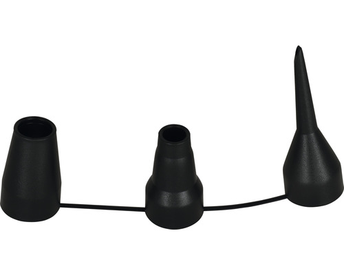 Tři tryskové nástavce pro čisticí zařízení