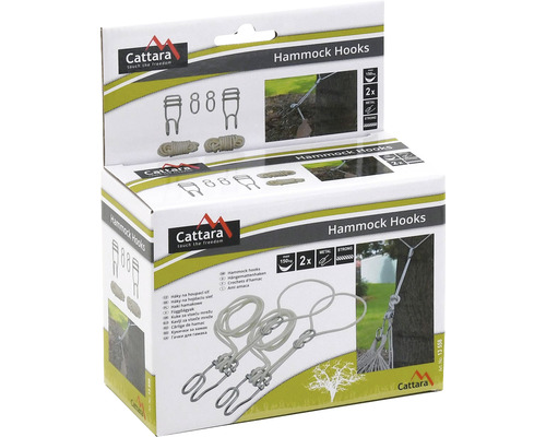 Balení háků na houpací síť včetně montážního materiálu